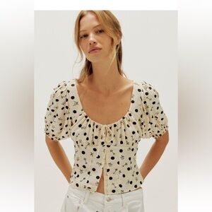 Free people Polka Dot Women's Top